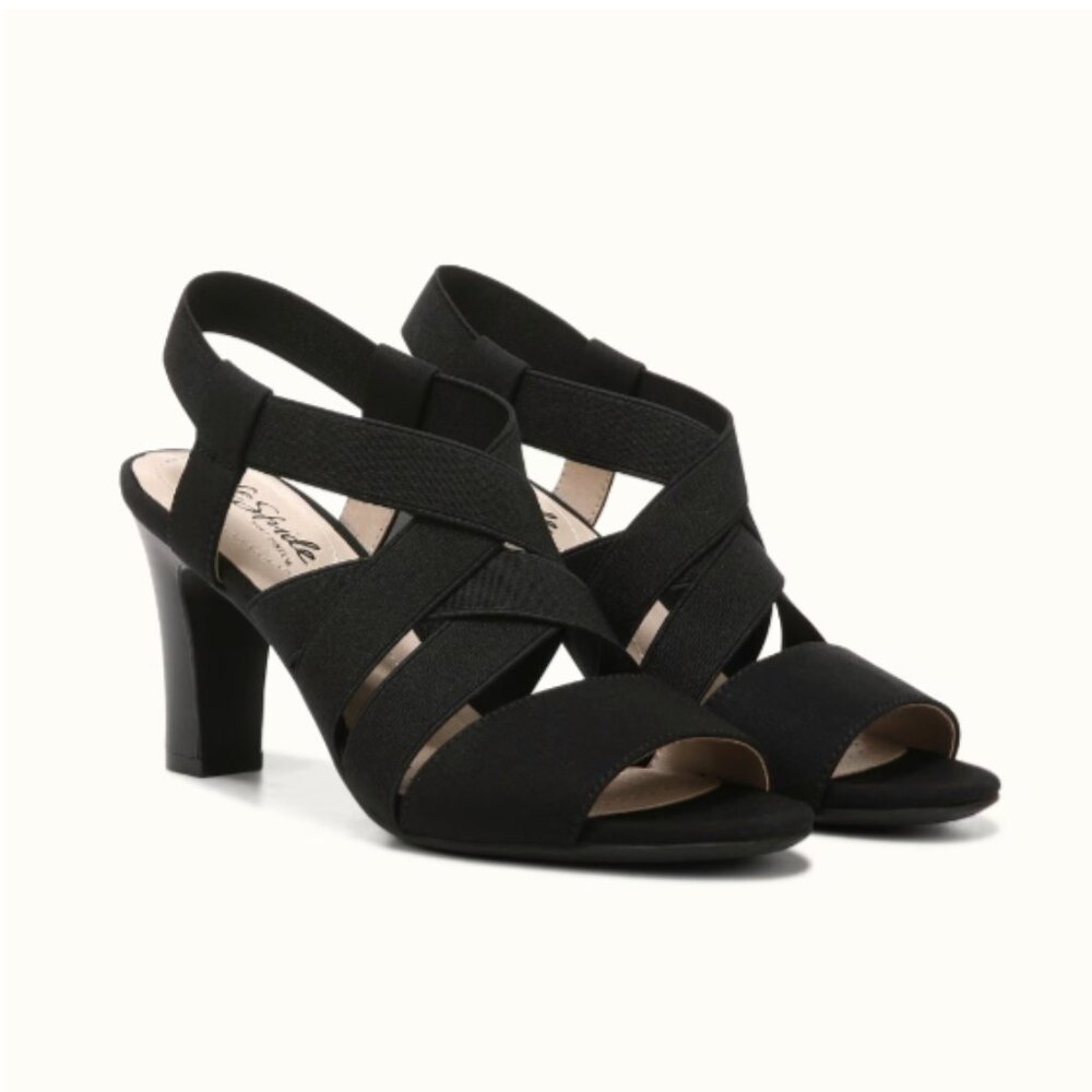New LifeStride Open Toed Heeled Sandals, 9.5